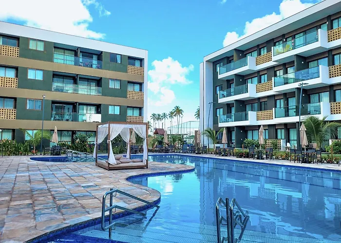Flat Mana Beach Top - Vista Piscina, 2Qts Em Muro Alto
