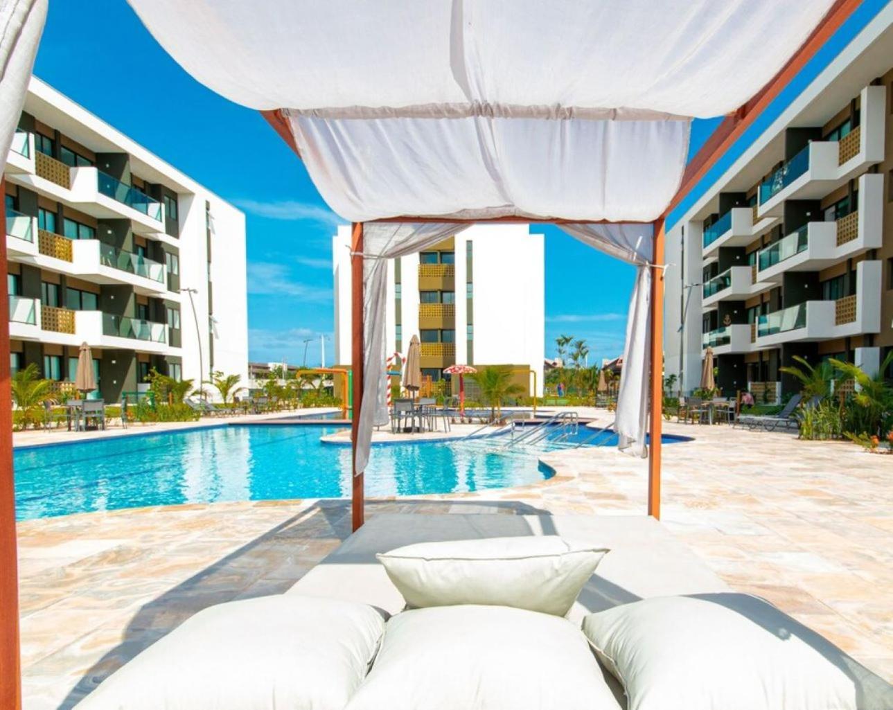Flat Mana - Vista Piscina, 2qts Em Muro Alto * Porto de Galinhas