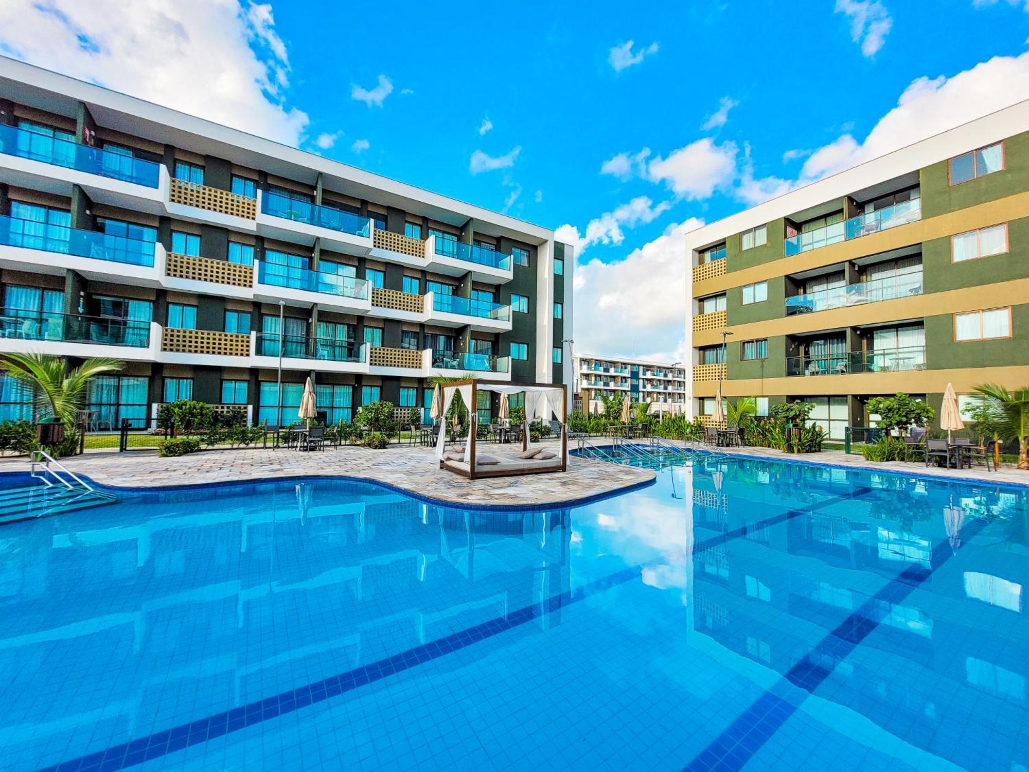 Flat Mana - Vista Piscina, 2qts Em Muro Alto * Porto de Galinhas