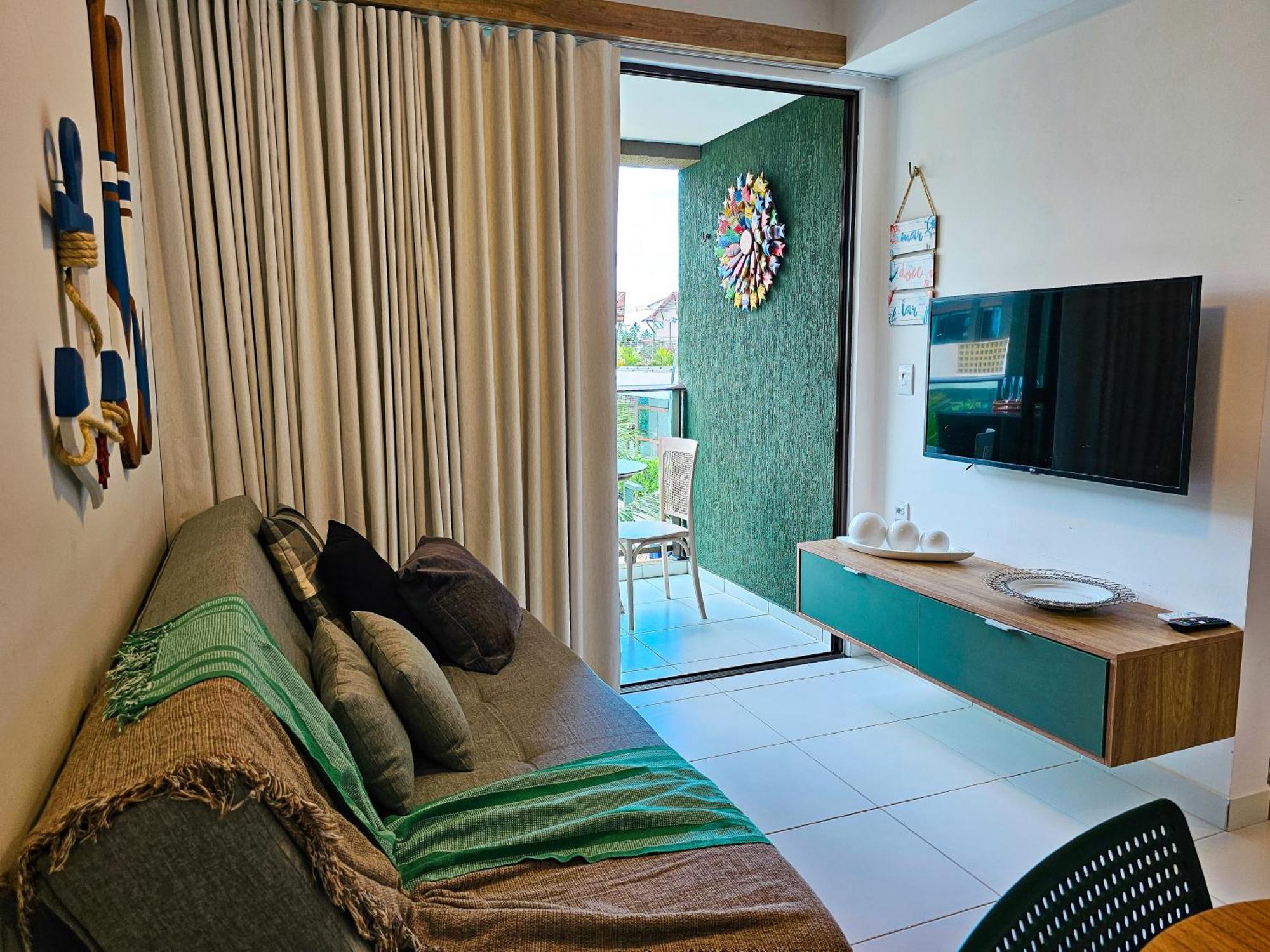 Flat Mana - Vista Piscina, 2qts Em Muro Alto Porto de Galinhas