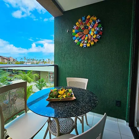 Flat Mana Beach Top - Vista Piscina, 2Qts Em Muro Alto Porto de Galinhas Exterior photo