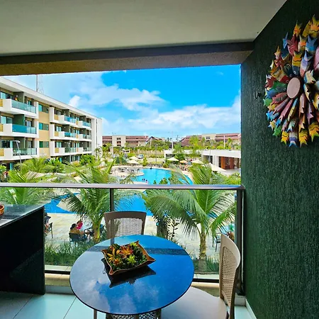 Flat Mana Beach Top - Vista Piscina, 2Qts Em Muro Alto Porto de Galinhas Exterior photo
