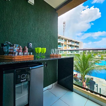 Flat Mana Beach Top - Vista Piscina, 2Qts Em Muro Alto Porto de Galinhas Exterior photo